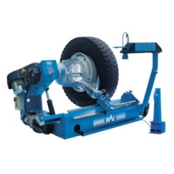 Equipment for tire mounting and balancing wheels trucks